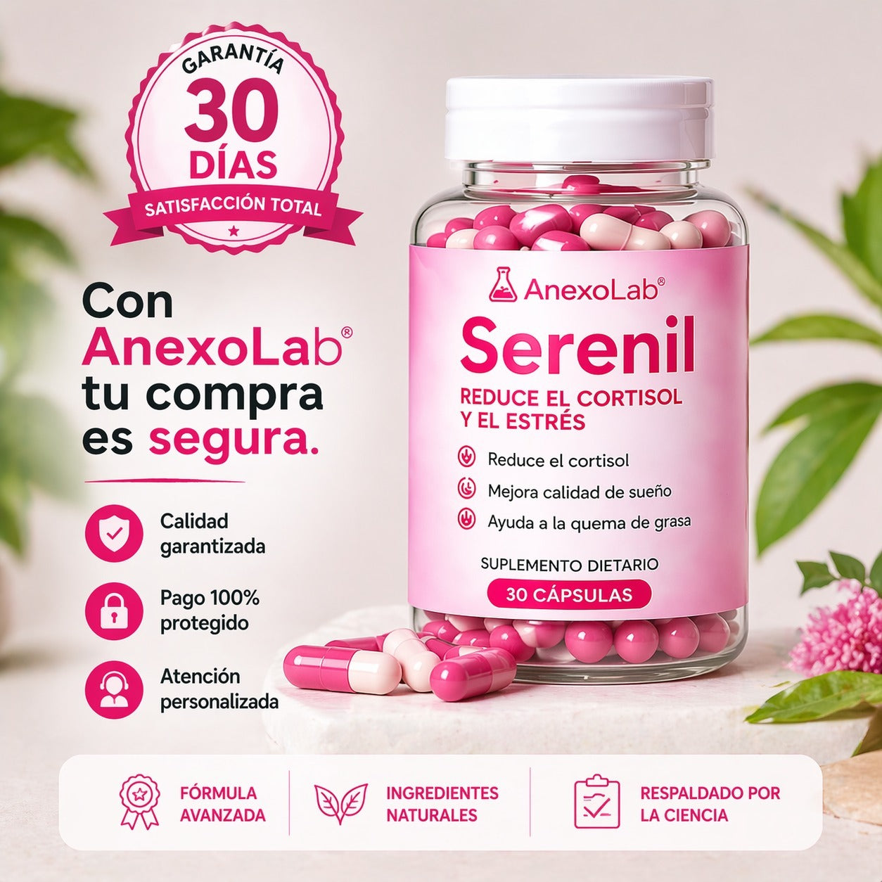 AnexoLab Serenil - Reduce el Cortisol y el estrés