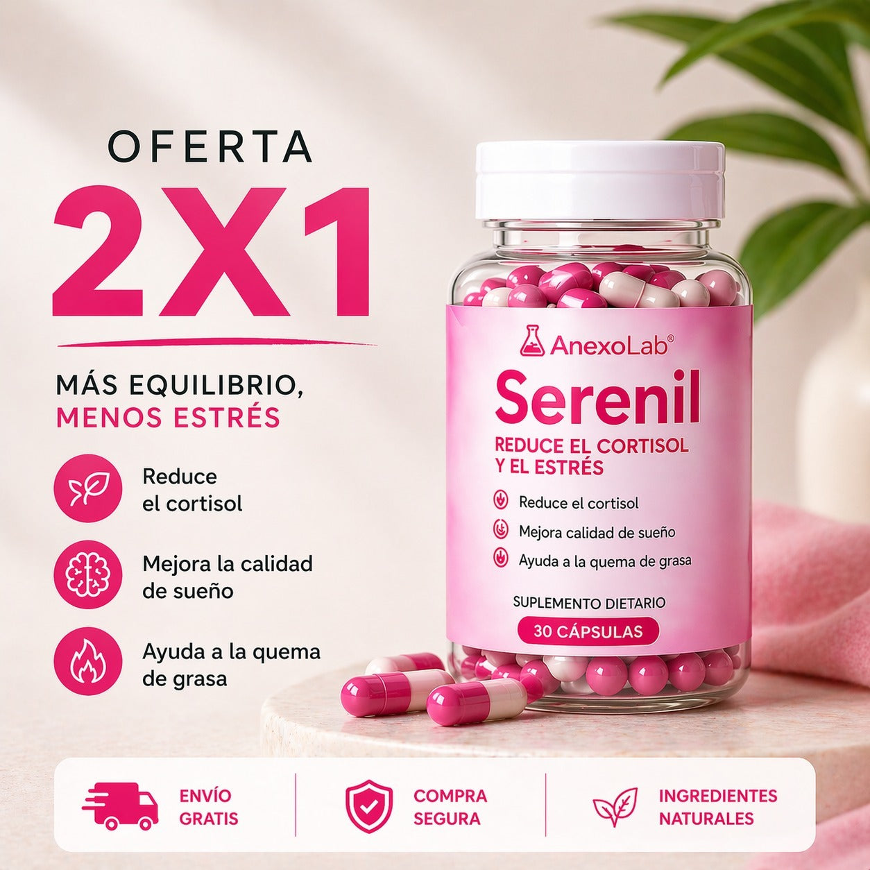 AnexoLab Serenil - Reduce el Cortisol y el estrés
